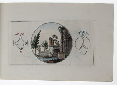 Haandbog til Brodering og Tegning. (i.e. Haandbook for embroidery and drawing). 2 parts (all). - [THE RARE FIRST DANISH PATTERN BOOK FOR EMBROIDERY] (photo 6)
