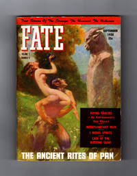 image of Fate Magazine - True Stories of the Strange and The Unknown. September, 1950. Hypnotism, Possessed Theater Jacket, Bleeding Sugar Cane, Oliver Lerch, Phantom Billiard Player, Hex, Bleeding Saint, Pan, Spirit Sculpting, Black Magic, Lincoln Prophecies, Flyings Saucers, Midget Mummy, Interplanetary Man. George Adamski.