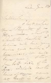 image of Fine Autograph Letter signed to R. Shortridge (James Silk, 1786-1855, Author & Traveller)