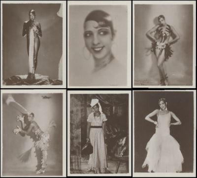 36 Photos Miniatures de Josephine Baker. La Grande Vedelle Internationale