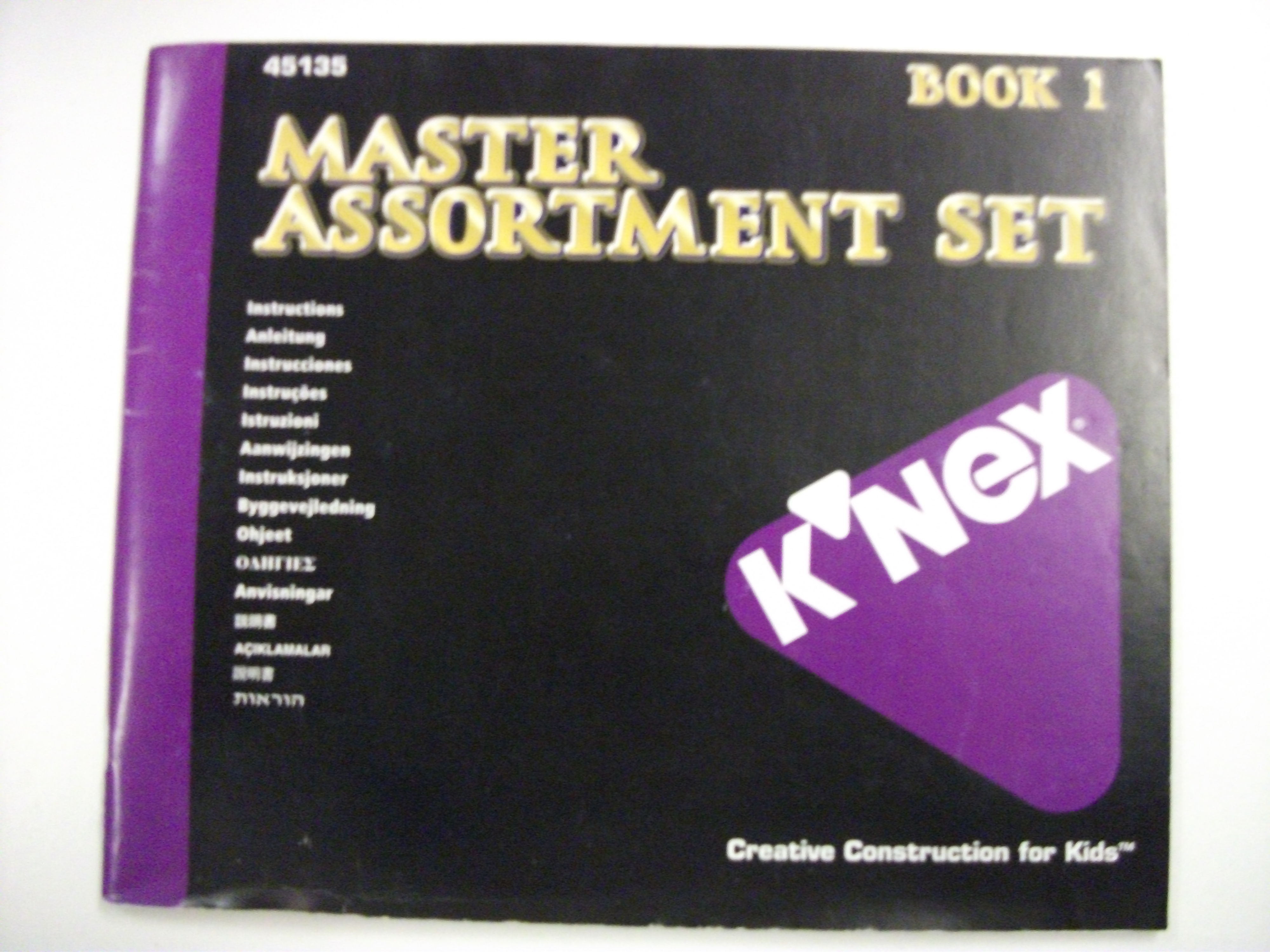 K'NEX CREATIVE CONSTRUCTION FOR KIDS Instruction Book 1 For Master Assortment Set [45135]