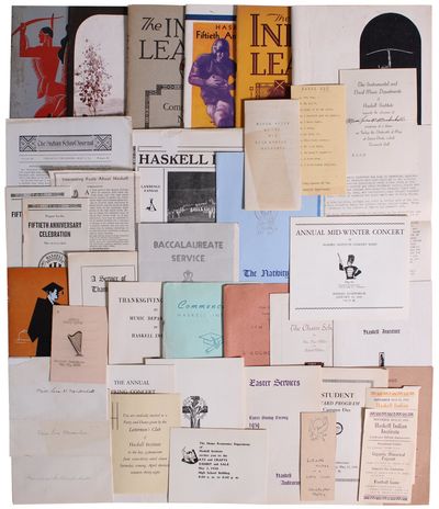 [Six Scarce Issues of] The Indian Leader.] together with [28 Pieces of Ephemera Related to the Haskell Institute]