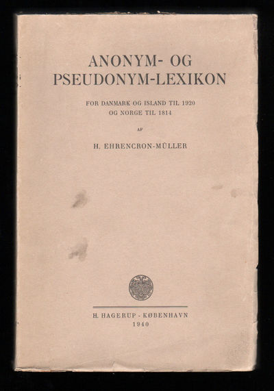 Anonym- og pseudonym-lexikon for Danmark og…