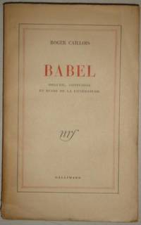 Babel orgueil confusion et ruine de la litterature
