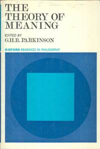 Theory of Meaning