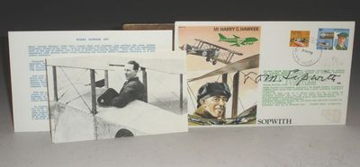 Hawker Commemorative First Day Cover Signed By Sir Thomas Sopwith