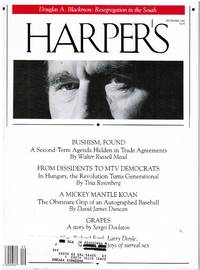 HARPER'S: GEORGE W BUSH, SCHOOL RESEGREGATION, BASEBALL.