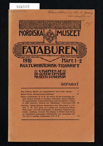 Bebyggelseundersökningar.