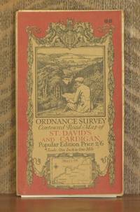 ORDNANCE SURVEY CONTOURED ROAD MAP OF ST. DAVID'S AND CARDIGAN Popular edition  Scale 1 inch to 1 mile- Sheet # 88