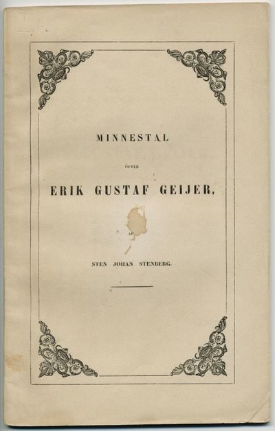 Minnestal öfver Erik Gustaf Geijer, å Wermlands,…