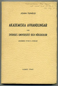 Akademiska avhandlingar vid Sveriges universitet…