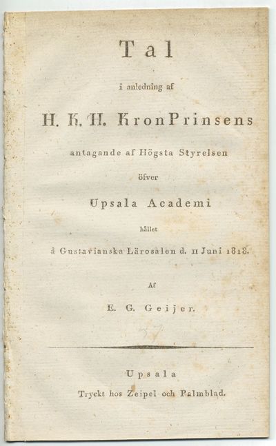 Tal i anledning af h.k.h. kronprinsens antagande…