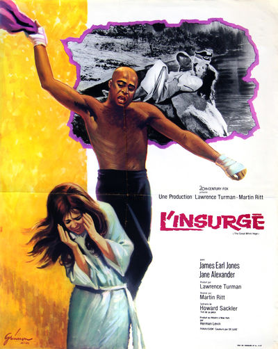 GREAT WHITE HOPE, THE [L'INSURGÉ] (1971) French petite poster by Boris Grinsson