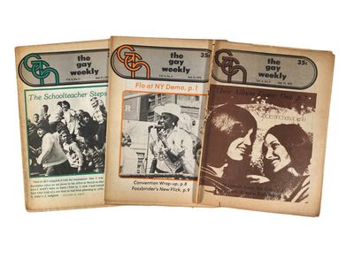 Lesbian-Feminist Newspaper The Gay Weekly Archive, 1976