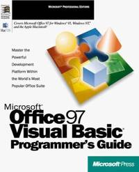 Microsoft Office 97-Visual Basic Programmer's Guide