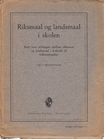 RIKSMAAL OG LANDSMAAL I SKOLEN. KART OVER…
