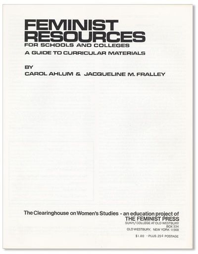 Feminist Resources for Schools and Colleges: A Guide to Curriculum Materials
