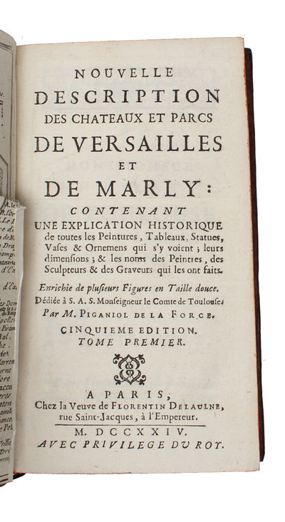 Nouvelle Description des Chateaux et Parcs de Versailles et de Marly. Cinquieme edition. 2 vols. (photo 3)