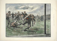 Rugby Union Football: &quot;Well Saved! Hard Lines&quot; by [Rugby] Naumann, P. & W. B. Wollen - 1893