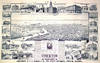 Stockton Looking East. San Joaquin County, Cal. Original Bird's Eye View. [LITHOGRAPH]
