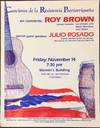 Canciones de la Resistencia Puertorriquena. En concerto: Roy Brown... Special guest speaker: Julio Rosado [poster]