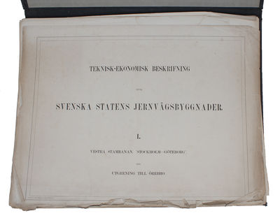 Teknisk-Ekonomisk Beskrifning öfver Svenska Statens Järnvägsbygnadar I-II + Tillæg. (I. Vestra Stambanan, "Stockholm-Göteborg", med  Utgrening til Örebro. - II. Södra Stambanan: Malmö-Nässjö-Jönköping-Falköping, samt Tillæg: Rörlig Materiel vid State... (photo 5)
