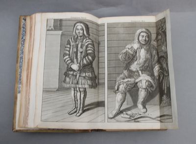 Cornelis de Bruyns Travels. 2 works. Volume 1: Reizen van Cornelis de Bruyn, door de vermaardste deelen van Klein Asia, de eylanden Scio, Rhodus, Cyprus, Metelino, Stanchio, &c. Misgarders de voornaamste Steden van Ægypten, Syrien en Palestina... Delft, Gedrukt by Henrik van krooneveld, 1698. Engraved frontispiece, engraved portrait, title-page (14) + 398 + (8) pp. 1 large folding and engraved map. 210 + 3 unnumbered engraved illustrations on 94 plates and text illustrations. Many of the plates are double-page or folding. Volume 2: Reizen over Moskovie, door Persie en Indie: verrykt met driehondert kunstplaten, vertoonende de beromste lantschappen en steden, ook de byzondere dragten, beesten, gewassen en planten, die daar gevonden worden: voor al derzelver oudheden, en voornamntlyk heel uitvoerig, die van het heerlyke en van ouds de geheele werrelt door befaemde hof van Persepolis, by den Persianen Tchilminar genaemt... (photo 4)