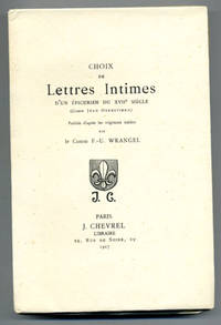 Choix de lettres intimes d’un épicurien de XVIIe…