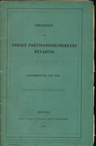 Foreningen til Norske Fortidsmindesmerkers…