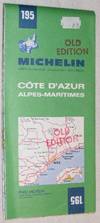 Michelin 195: Côte d'Azur (Alpes-Maritimes): Scale: 1:100000