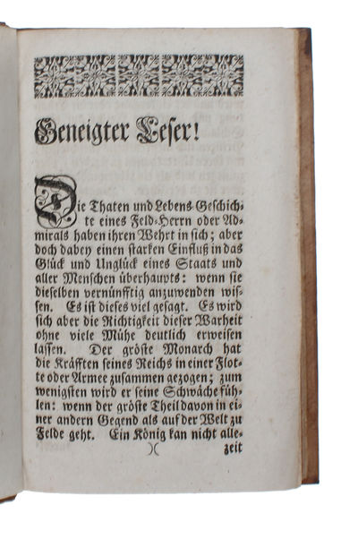 Curieuse Lebens-Geschichte und merkwürdige Helden-Thaten des grossen und hochberühmten Englischen Admirals Matthews Aus sichern Nachrichten mit unpartheyischer Feder beschrieben. (photo 4)
