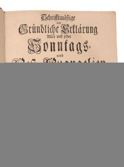 Schrifftmässige und Gründliche Erklärung Aller und jeder Sonntags- und Fest-Evangelien Durchs gantze Jahr hindurch. 2 vols. (photo 4)