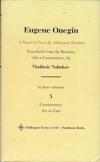 image of Eugene Onegin (Volume 3 - Commentary Six to End)