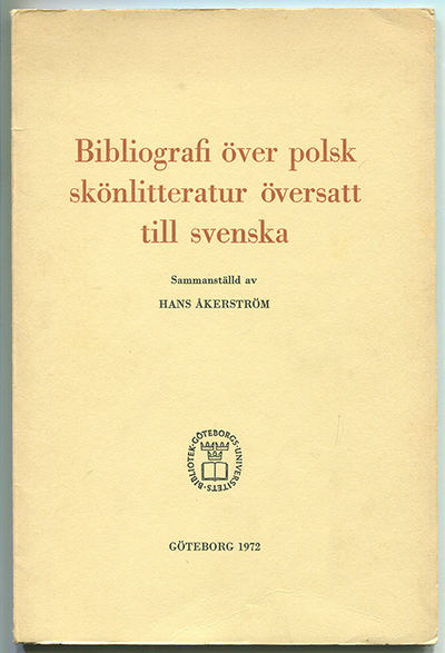 Bibliografi över polsk skönlitteratur översatt…