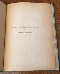 DANTE... BRUNO. VICO.. JOYCE. From Our Examination Round His Factification for Incamination of Work in Progress de BECKETT. SAMUEL - 1929