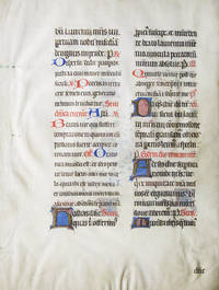 ILLUMINATED MANUSCRIPT MISSAL LEAF on vellum