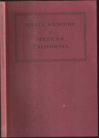 image of Three Memoirs of Mexican California