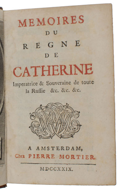 Mémoires du Regne de Catherine, Impératrice & Souveraine de toute la Russie (photo 3)