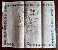 An antique copper plate map of the United Kingdom, Ireland and a small corner of the European...