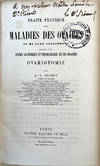 Traité pratique des maladies des ovaires et de leur traitement. Insc. to P. Ricord