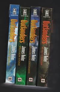 The Outlanders series: # 53 Infinity Breach; # 54 Oblivion Stone; # 55 Distortion Offensive; # 57 Scarlet Dream; four soft covers in the