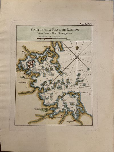 Paris: Jacques Nicolas Bellin, 1764. unbound. Map. Engraving with hand coloring. Page measures 12 1/...