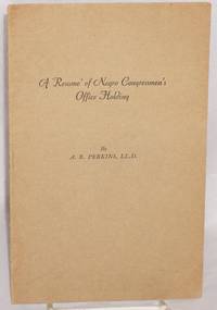 cover of A resumé of Negro Congressmen's office-holding