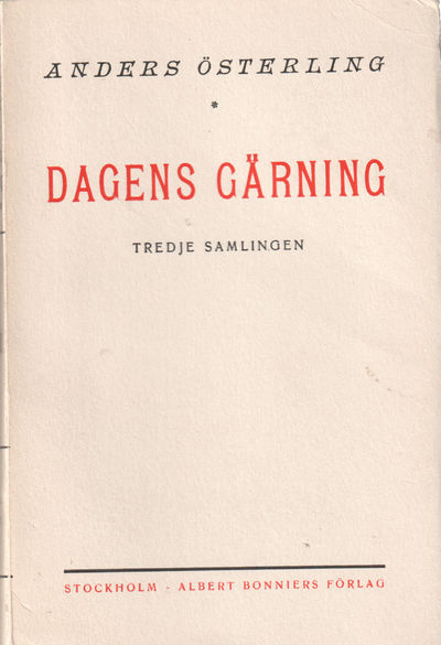 Dagens gärning. Trdje samling. Essayer och…
