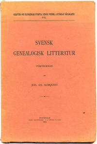 Svensk genealogisk litteratur.