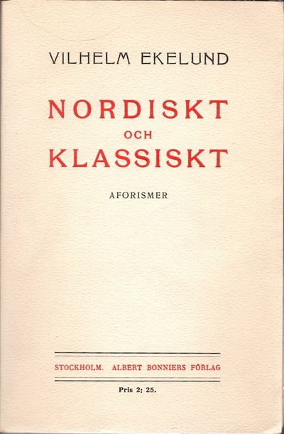Nordisk och klassiskt. Aforismer.