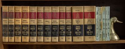 United States Patents Quarterly 1st Cum. Dig. Vols 92-211 in 12 bks..