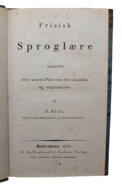 Frisisk Sproglære udarbejdet efter samme Plan som den islandske og angelsaksiske. (photo 2)