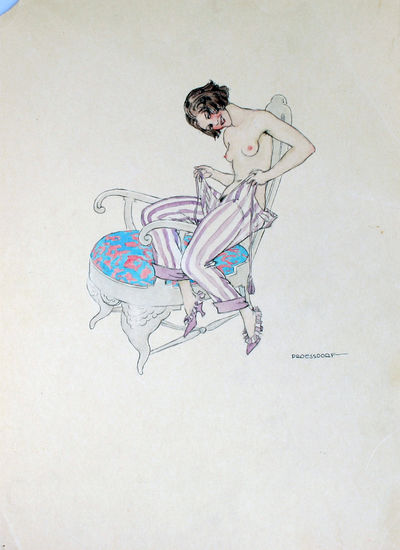 Original erotic watercolour.