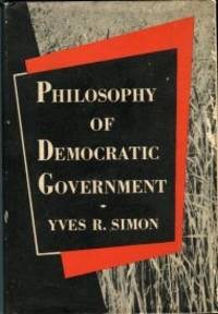 image of Philosophy Of Democratic Government